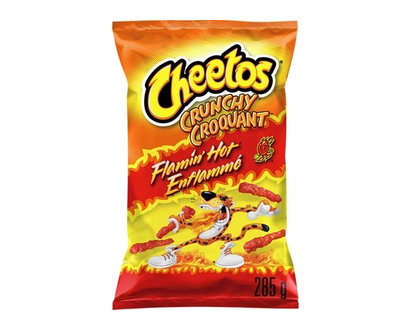 Cheetos Crunchy Flamin' Hot Cheese Flavoured Snacks - 285.0 G