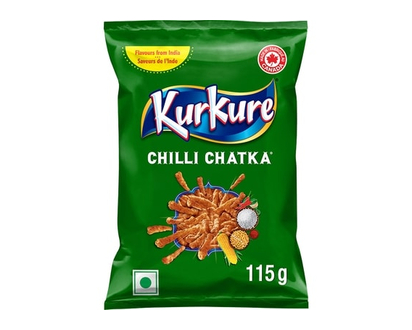 Kurkure Chilli Chatka Flavoured Snack - 115 G