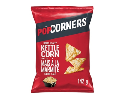 PopCorners Sweet & Salty Kettle Corn Style Flavoured Popped-Corn Chips 142g - 142.0 G