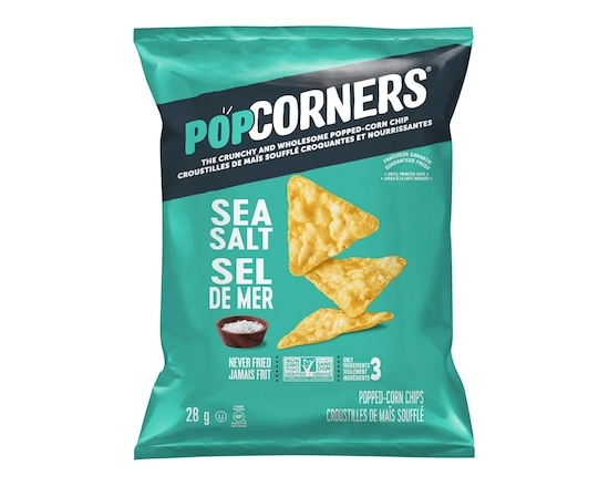 Popped Corn Chips, Sea Salt - 28.0 G