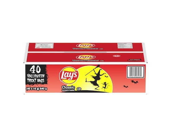 Lay's Classic Potato Chips, 40 Halloween Treat Bags, 16 g each - 640.0 G