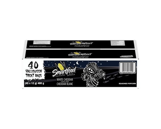 Smartfood White Cheddar Flavour Seasoned Popcorn, Halloween Treat Bags, (40 x 12 g) - 480.0 G