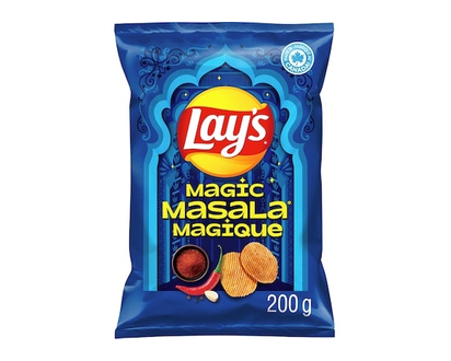 Lay's Magic Masala ridged flavoured potato chips - 200.0 G