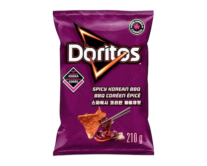 Doritos Spicy Korean BBQ Flavoured Tortilla Chips - 210.0 G