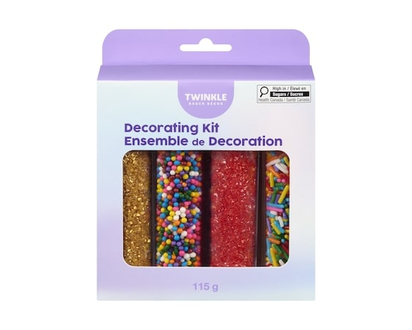 Twinkle Baker Decor Decorating Kit 4 Sprinkles Tube - 116.0 G