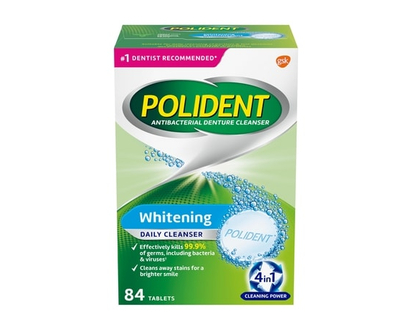 Polident Whitening, 84 Tabs - 84 TAB