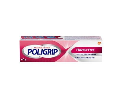 Poli Grip Denture Adhesive Cream, Free - 40.0 G