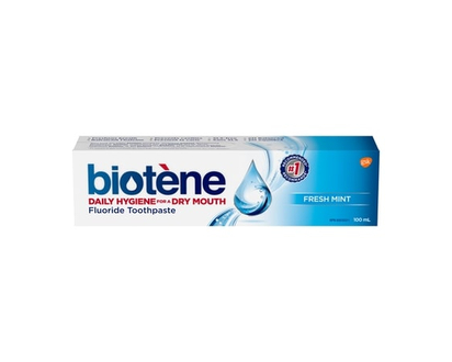 Biotene Toothpaste, Dry Mouth Fluoride, Fresh Mint - 100.0 ML