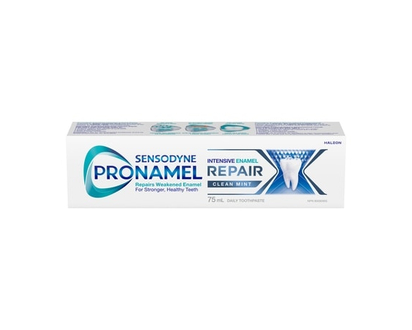 Sensodyne Pronamel Toothpaste for Enamel Care, Intensive Tooth Enamel Repair, Daily Fluoride Toothpaste, Clean Mint, 75ml - 75 ML