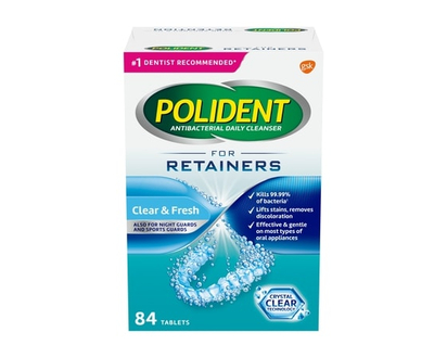 Polident for Retainers Daily Cleanser Triple Mint Fresh 84 tablets - 84 EA