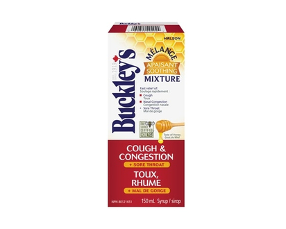 Buckley's Cough & Congestion + Sore Throat Syrup Soothing Mixture - 0.15 L