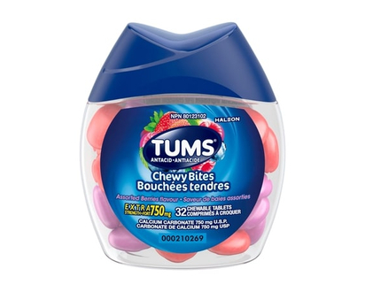 Tums Chewy Bites Assorted Berry, Extra Strength - 32.0 EA