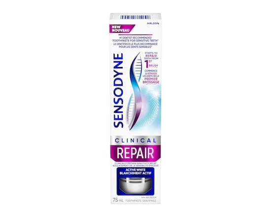 Clinical Repair Mint Toothpaste For Sensitive Teeth, Active White - 75.0 ML