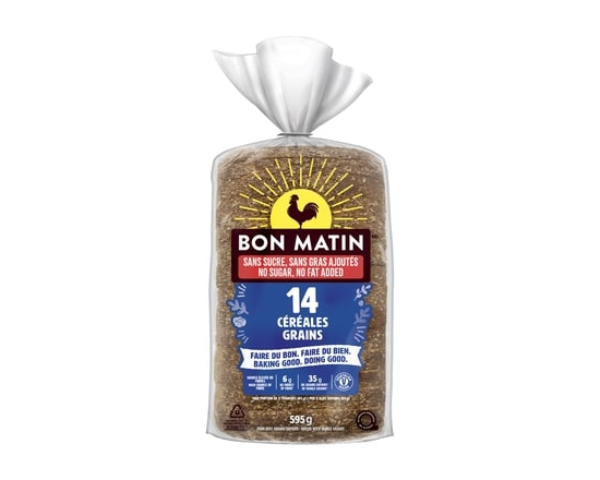 Bon Matin Pain avec grains entiers 14 céréales - 595.0 G
