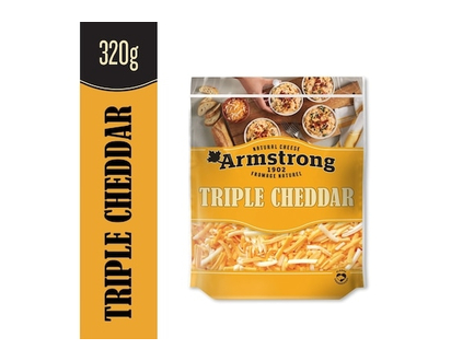 Armstrong Triple Cheddar Shredded Cheese - 320.0 G