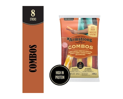 Armstrong Combos Marble & Naturally Smoked Ham Sausage Sticks - 180.0 G
