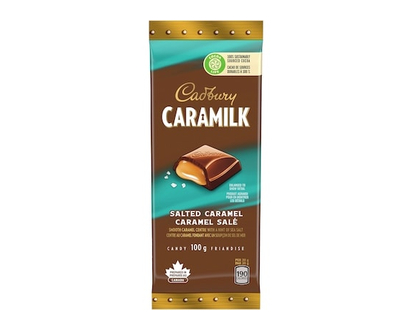 Cadbury CARAMILK Salted Caramel, Chocolatey Candy Bars, 100% sustainably sourced cocoa - 100.0 G