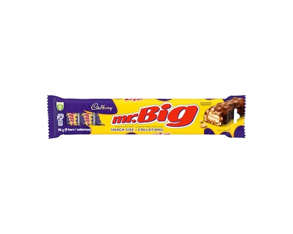 Cadbury MR. BIG, barre chocolatée, format en-cas, 8 unités, cacao 100% durable - 88.0 G