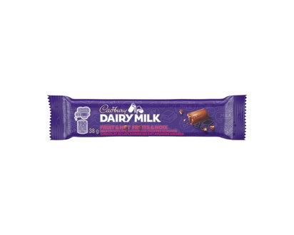 Cadbury DAIRY MILK Fruit & Nut Chocolate Bar, Raisins & Almonds - 38.0 G