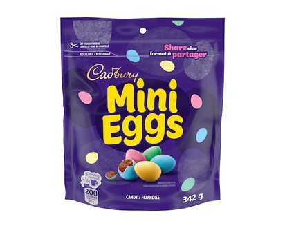 Cadbury Mini Eggs Bag, Mini Eggs Chocolatey Candy - 342.0 G