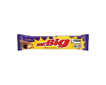 Cadbury MR. BIG Chocolatey Candy Bar, Individually Wrapped Treat, Sweet Treat - 50.0 G