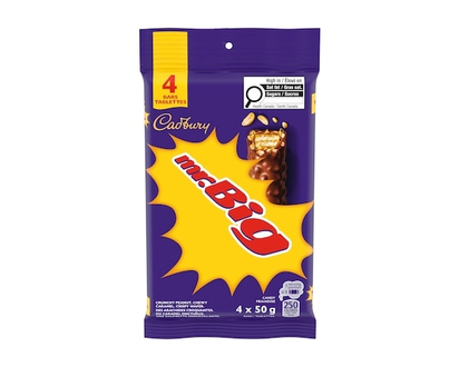 Cadbury MR. BIG Chocolatey Candy Bars, Sweet Treat, Multipack 4 pack - 200.0 G