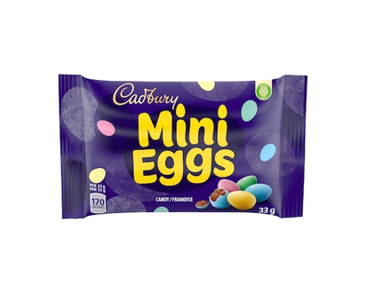 Cadbury Mini Eggs, friandises à saveur de chocolat en forme d'œuf, gâterie classique en bouchées qui apporte de la joie - 33.0 G