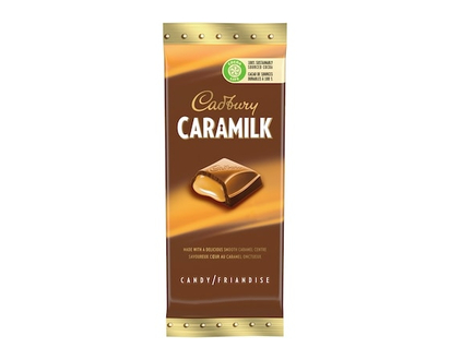Cadbury CARAMILK Chocolatey Candy Bar, Caramel, 100% sustainably sourced cocoa - 100.0 G