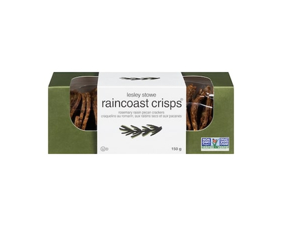 Lesley Stowe's Lesley Stowe Raincoast Crisps Rosemary Raisin Pecan Crackers - 150.0 G