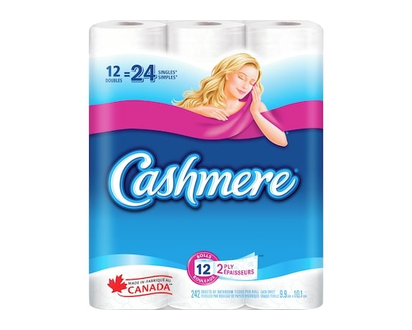 Cashmere Soft & Thick Toilet Paper, 12 Double Rolls = 24 Single Rolls - 12.0 EA
