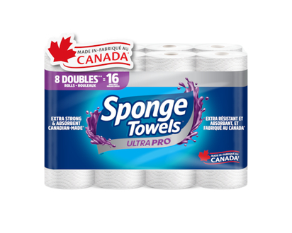 SpongeTowels Doubles Rolls 2 Ply - 8.0 EA