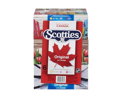 Scott Facial Tissue, 6 pack - 100.0 EA