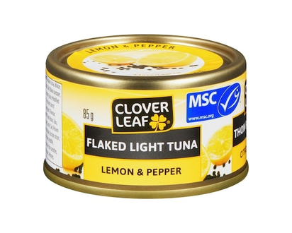Clover Leaf Flaked Light Tuna, Lemon & Pepper - 85.0 G