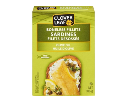 Clover Leaf Sardines Boneless Fillets Olive Oil - 106.0 G