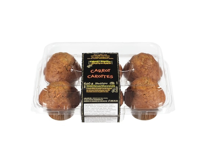 Farmer's Market Carrot Muffins - 600.0 G