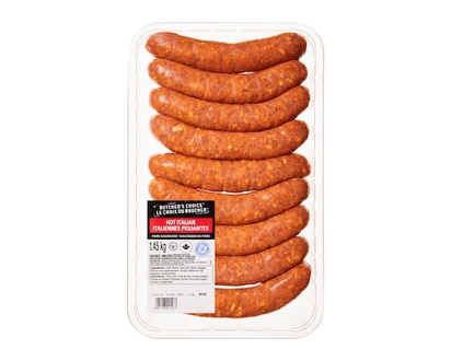 Butcher's Choice Hot Italian Pork Sausages - 1.45 KG