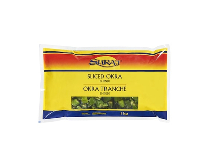 Suraj Sliced Okra, Bhindi - 1.0 KG