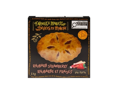 Farmer's Market Rhubarb Strawberry Pie - 1.0 KG