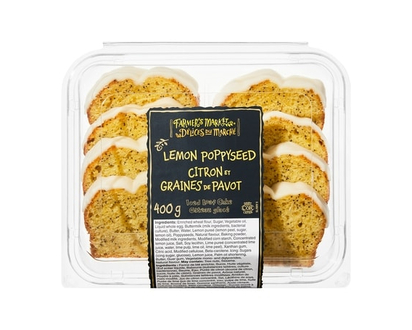 Farmer's Market Lemon Poppyseed Iced Loaf Cake - 400.0 G
