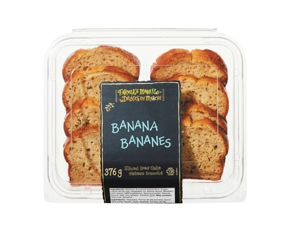Farmer's Market Banana Loaf Cake, Sliced - 376.0 G