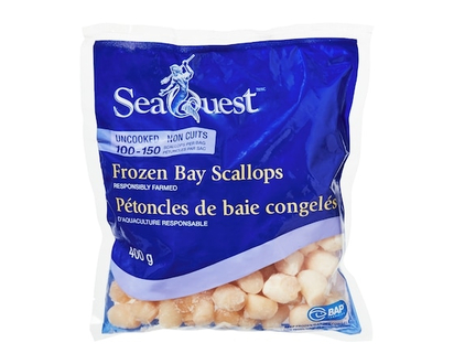 Seaquest Frozen Bay Scallops - 400.0 G