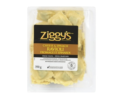 Ziggy’s Raviolis au fromage et aux épinards - 350.0 G