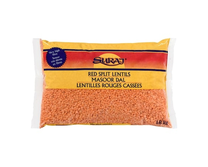 Suraj Red Split Lentils - 1.8 KG
