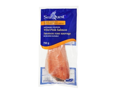SeaQuest Filet de saumon rose sauvage, sans peau et sans arêtes - 700.0 G