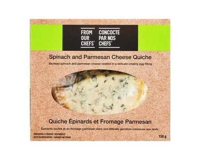 From Our Chefs Spinach & Parmesan Cheese Quiche - 150.0 G