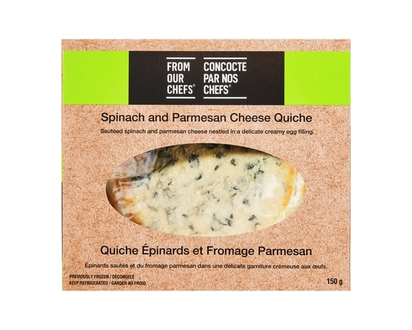 From Our Chefs Spinach and Parmesan Cheese Quiche - 590.0 G