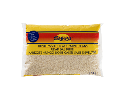 Suraj Beans Huskless Split Black Mapte - 1.81 KG