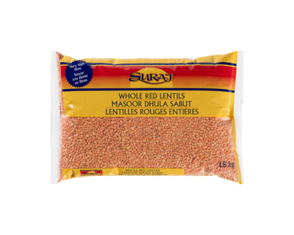 Suraj Whole Red Lentils - 1.81 KG