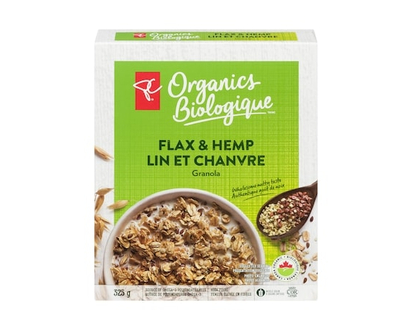 PC Organics Organic Flax & Hemp Granola - 325.0 G