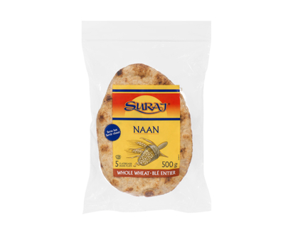 Suraj Naan Blé Entier 5 Pains Plats - 500.0 G
